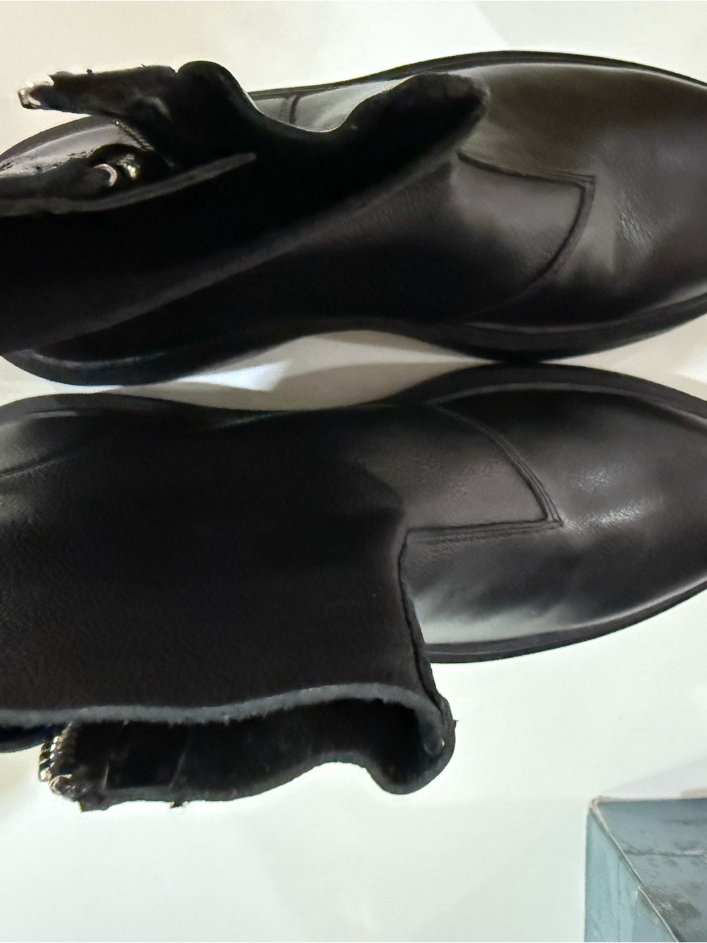 Zara Black Women’s Genuine Leather Chelsea Boots